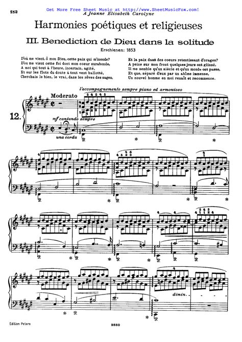  Harmonies Poetiques Et Religieuses by Franz Liszt